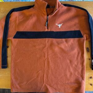 Starter University of Texas Longhorns UT Fleece Pullover 1/4 Zip Jacket L